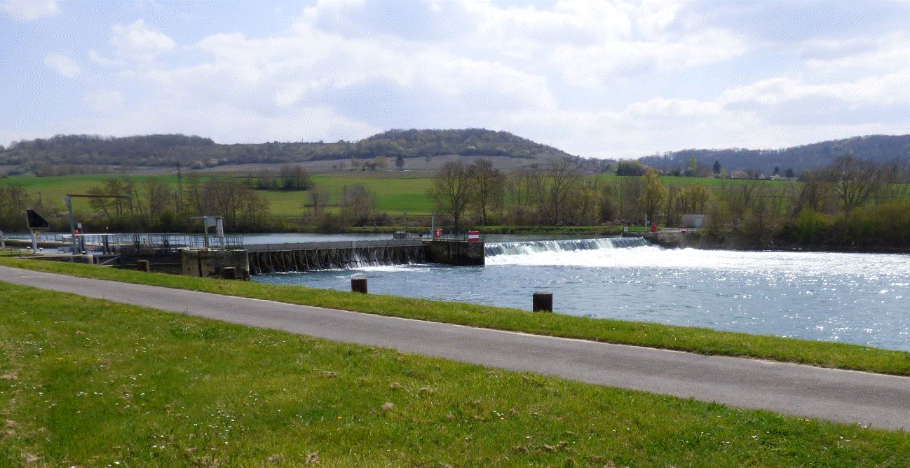L'écluse de Courcelles